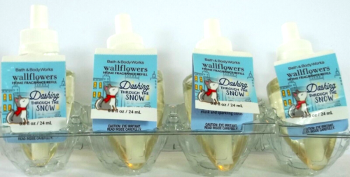 Bath Body Works DASHING THROUGH THE SNOW Wallflower Refill Bulbs, NEW x 4 - Picture 1 of 1