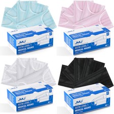 50pcs/box JMU Medical Masks ASTM Level 1 Three-Layer Adult Size 17.5 x 9.5 cm 