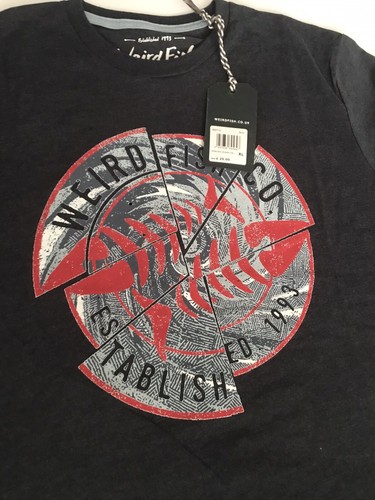 Weird Fish Vortex Eco Graphic T-Shirt-Size XL - Picture 4 of 5