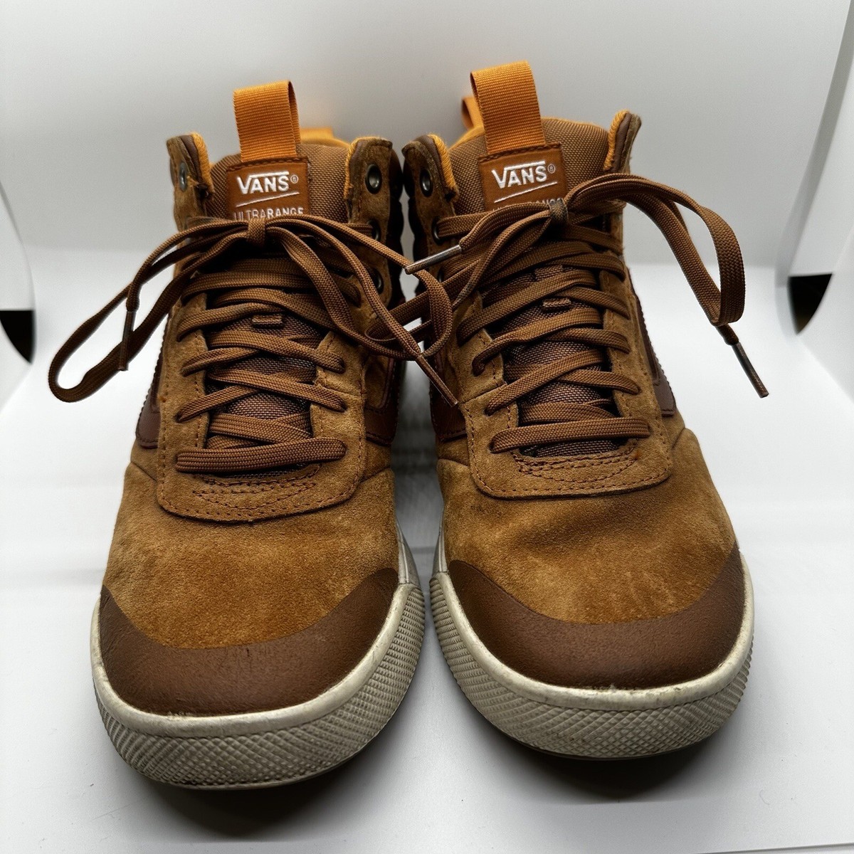 Vans Unisex UltraRange Sneakers Shoes High Top Brown Tan 