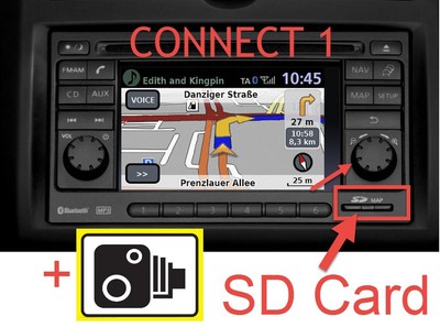 2020 V10 NISSAN CONNECT 1 SD CARD EUROPE MAPS KARTE LCN1 NAVI + BLITZER