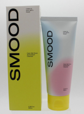 Smood Beauty Calm Me Down Antioxidant Skin Facial Cleanser, Full Size 3.38oz