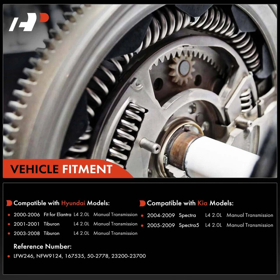 Volante embrague para Hyundai Elantra 2000-06 Tiburon 2001-08 Kia Spectra 2004-09 Foto 2 de 4