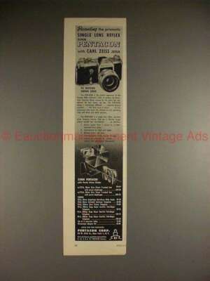 1953 Pentacon Camera Ad - Presenting Prismatic Reflex!