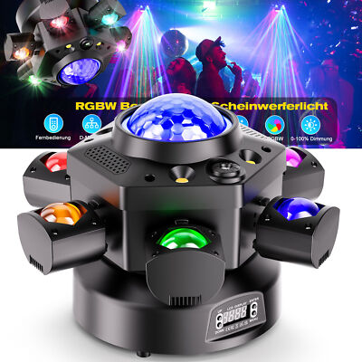 120W Strobe Beam Laser Moving Head Licht DMX 6-Arms RGBW DJ  Disco Bühnenlicht