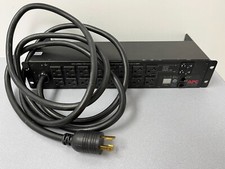 APC Metered Rack PDU AP7802 2U 30A 120V 16-Outlet Strip No Adapter Powers On