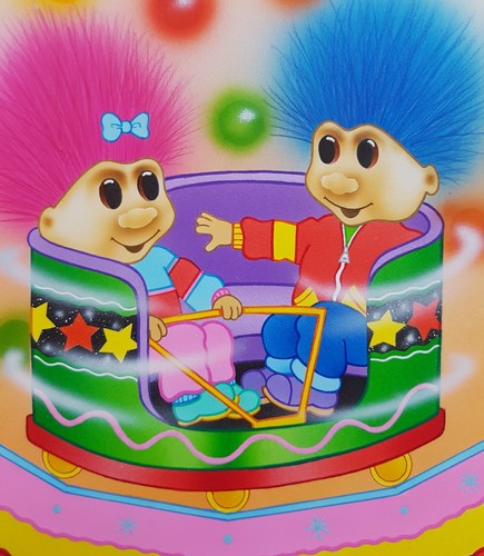 4 x Muñecas Troll Retro Vintage - Pinturas Originales Ilustraciones - Imagen 3 de 9