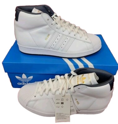 NIB NEW Adidas PRO MODEL WHITE GOLD METALLIC FX7826 wh/blk size 5.5 women's 7