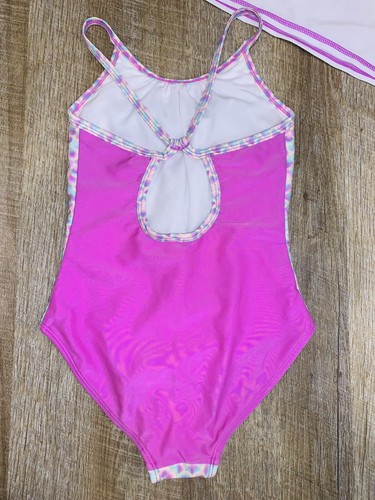 Car & Jack (Target) Kids Girls Size S 6/6x Mermaid Print Bathing Suit w/Shirt - Picture 5 of 9