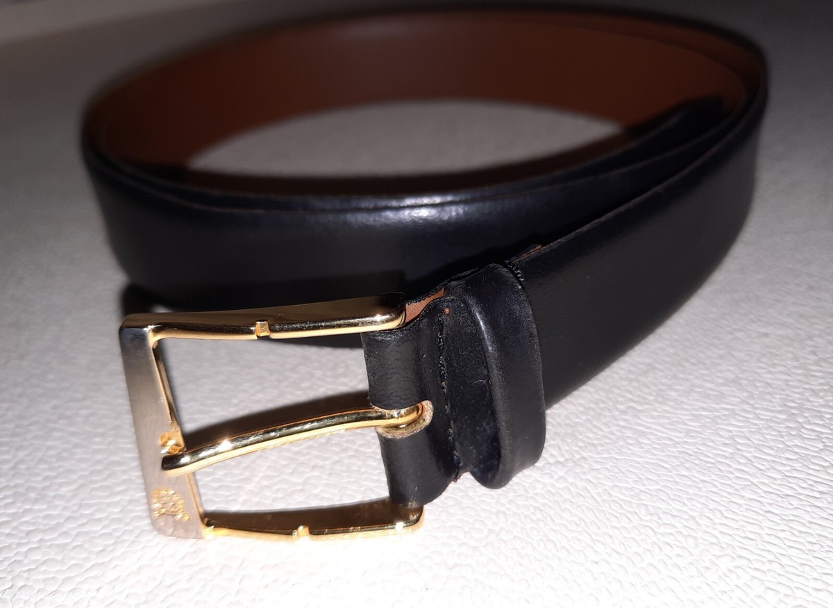 Christian Dior Men's Belt 100/40 Black/Gold 228873 Genuine Christian Dior Men's Belt 100/40 Black/Gold 228873 Genuine
