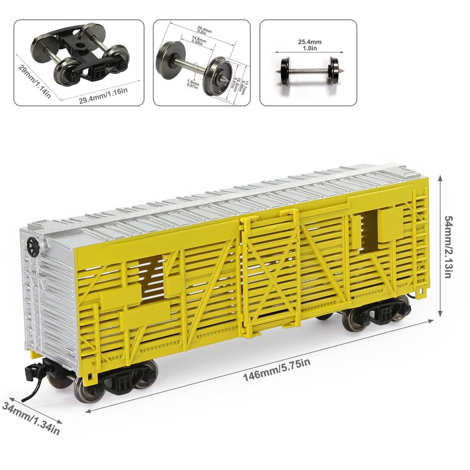 Evemodel Trains C8767 HO Scale 187 40' Stock Car Cattle Wagon Painted eBay