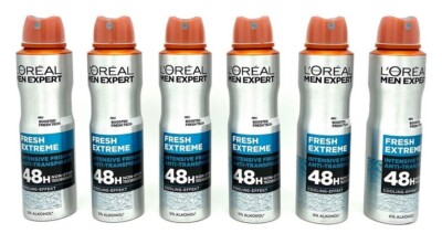  Loreal Men Expert Fresh Extreme Anti Transpirant Deo Spray 48h Schutz 6x 150ml 