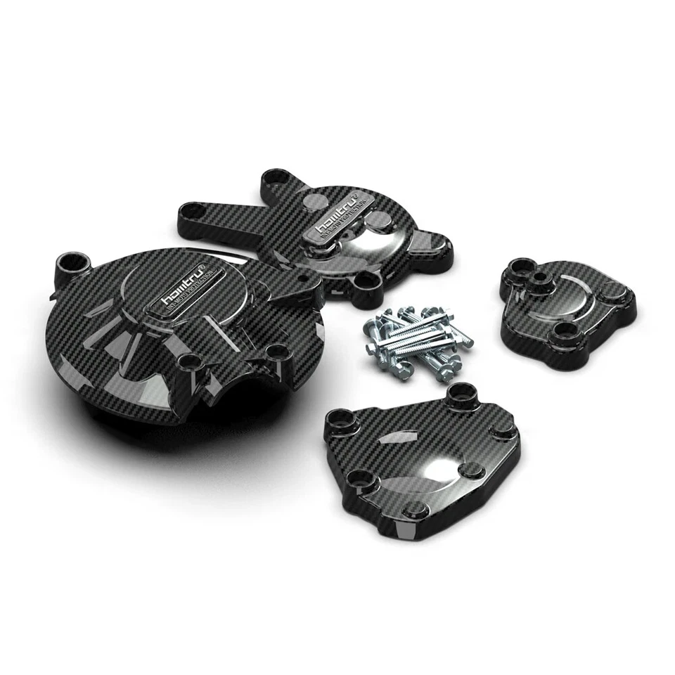 Cubierta de protección de motor de motocicleta de fibra de carbono para Yamaha YZF-R1 2007-2008 Foto 4 de 4