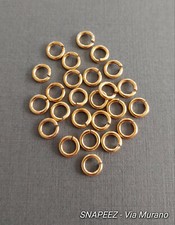SNAPEEZ® II ULTRAPLATE® 24 kt. Antique Gold Jump Ring 7mm. Pk 25. Made in USA.