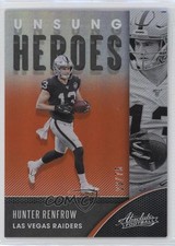 2020 Panini Absolute Unsung Heroes Spectrum Orange 23/75 Hunter Renfrow go9