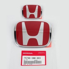 Accord Fd2 Type-r Front Rear Red H Emblem White Trim Jdm Japan