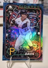 2024 Topps Holiday Mega Blue Glitter #H187 Henry Davis RC Pirates