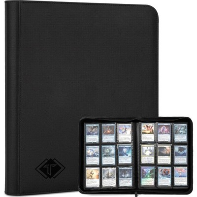 Kartenbinder Trading Card 9 Pocket Schwarz 432 Seiten Organizer Sammler