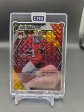 Deebo Samuel 2023 Panini Mosaic Fusion Red Yellow Choice Auto AH-DS