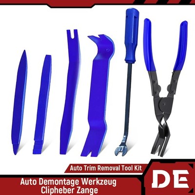 6x Demontage Werkzeug Set Zierleistenkeile Innenraum Verkleidung Türverkleidung