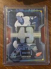 2025-26 Upper Deck SP Game Used #NM-76 - Carter Mazur - NHL Masters /299 Detroit