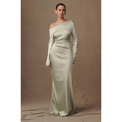 Meshki Avery Satin Maxi Dress Sage Green Size XL | eBay Meshki Avery Satin Maxi Dress Sage Green Size XL | eBay