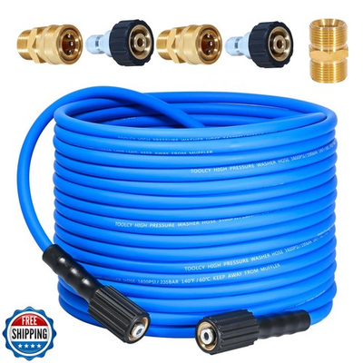 #ad #ad TOOLCY Super Flexible Pressure Washer Hose 50ft 3400 PSI Kink Re $64.99