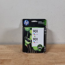 New Genuine HP 901 Tri-Color Ink Cartridge Twin Pack Exp 03/2016