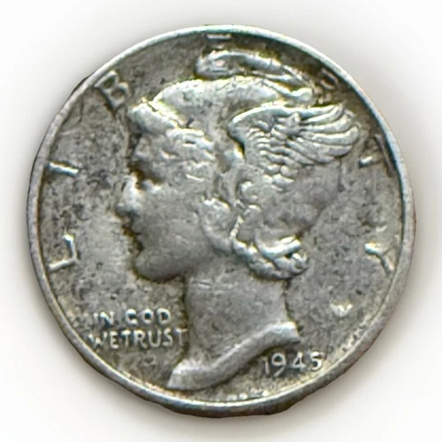1945 Mercury Dime