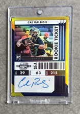 Cal Raleigh 2022 Contenders Optic *GOLD* #7/10 Autograph AUTO Rookie Card RC