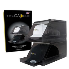 The CapBox 2.0 (2 Pack Clear) Hat Organizer for Baseball Caps, Stackable Sliding