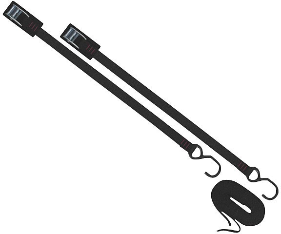 Комплект носовых и кормовых ремней Equinox - Прочный нейлон кулачковая пряжка S-образный крючок для надежной фиксации 5890₽