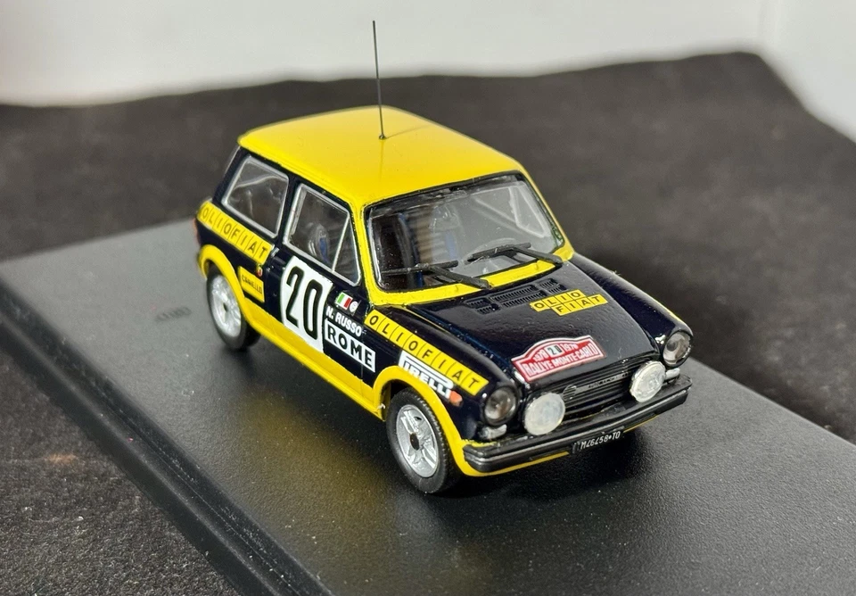 AUTOBIANCHI A112 ABARTH #20 A.PAGANELLI- N.RUSSO RALLYE MONTE CARLO 1976 1:43 - Immagine 4 di 4