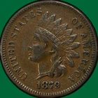 1879 Indian Head Cent Extremely Fine XF Coin #39500