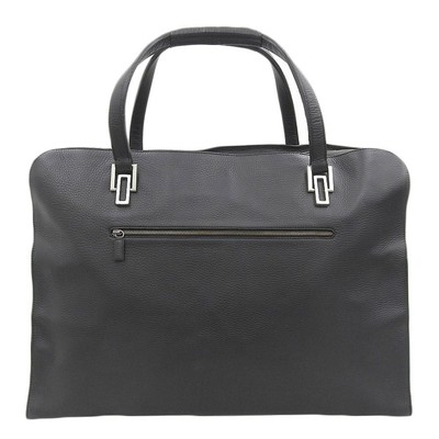 Audi Official Item Shrink Leather Travel Business Boston Bag Black Large Size Me