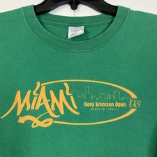 Vintage Miami Sony Ericsson Open 2008 T Shirt Mens XL Tennis Tee Old Money Rare