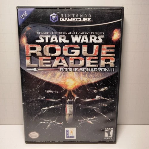 Star Wars Rogue Leader Rogue Squadron II (GAMECUBE 2001) TESTED BLACK LABEL