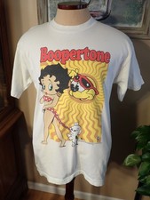 Betty Boop Boopertone Murina T-Shirt 1994 Size L Made in USA Double-Sided