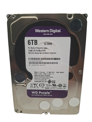 WD Purple 6TB 3,5'' Überwachungsfestplatte WD60PURX SATA 64MB Cache 100% Health