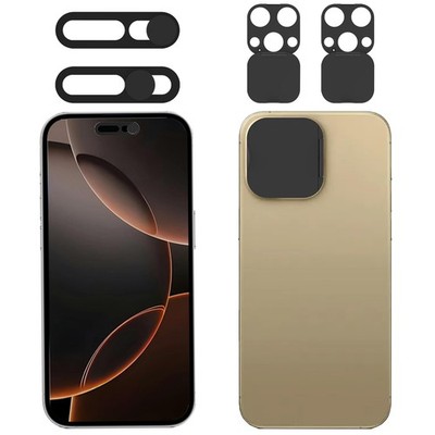 EYSOFT Privacy Cover Compatible for iPhone 16 Pro/iPhone 16 Pro Max with Gold 