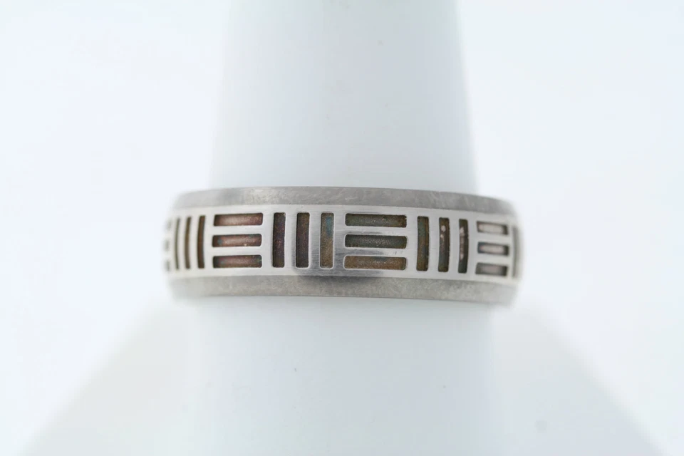 Мужское кольцо с тритоном из титана и чистого серебра 7 мм - Изображение 4 из 4