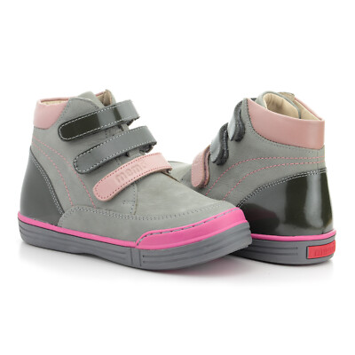 Memo Chicago Kids' Ankle Stabilizing High-Top Orthopedic AFO Shoes for Flat Feet