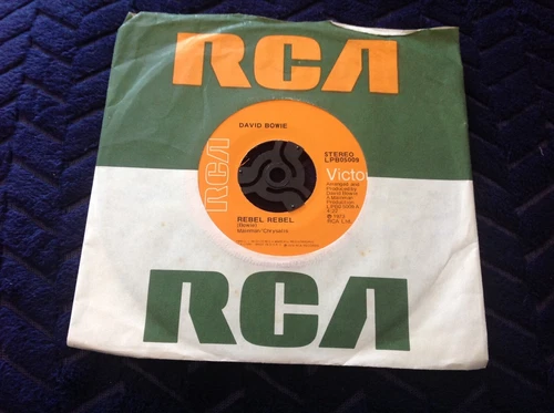 David Bowie Rebel Rebel 7 inch vinyl single record