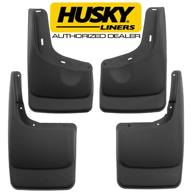 HUSKY Mud Guards Front & Rear Flaps for 04-14 FORD F-150 w/OUT OE Fender Flares