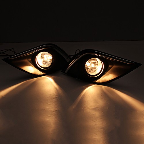 For Mitsubishi Outlander 2015-2021 Front Bumper Fog Lights w/ Chrome Cover Bezel - Picture 2 of 24