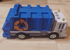 2013 Hasbro Tonka 11" Recycling Garbage Truck w/Trash Can Lights  Sounds Tested