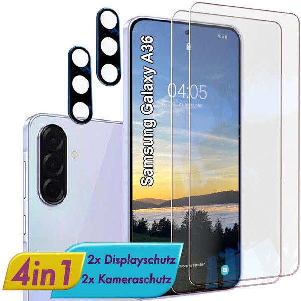 FüR Samsung Galaxy A36 Display&Kamera Schutzglas Panzerfolie Linsen Glas Schutz-image