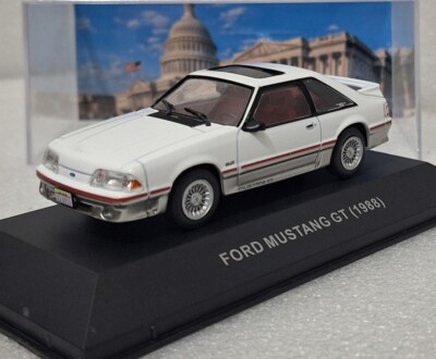 Ford Mustang GT 1988 White 1:43 IXO Altaya Diecast Model Car | eBay