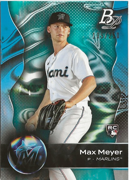 2023 Bowman Platinum  Max Meyer Blue RC 135/250