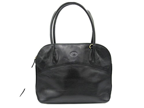 LLOYD BAKER Black Bag Genuine Leather Grab/Tote Bag Women’s Black Leather Bag - 第 1/8 張圖片